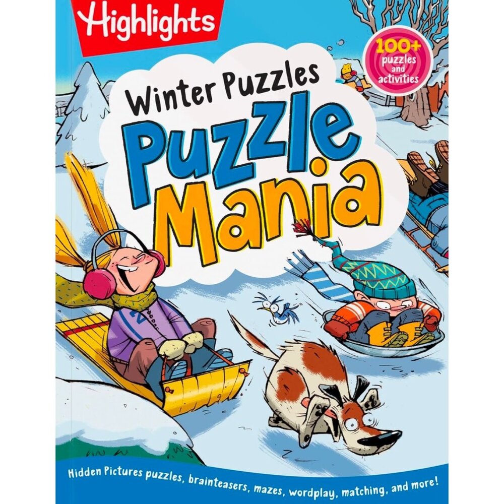 Highlights Puzzlemania Winter Puzzles Book NEW